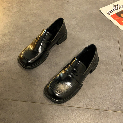 Casual ženske jednobojne cipele - eko koža