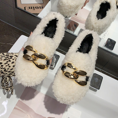 Női pehely alkalmi cipő fém elemmel