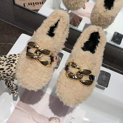 Női pehely alkalmi cipő fém elemmel