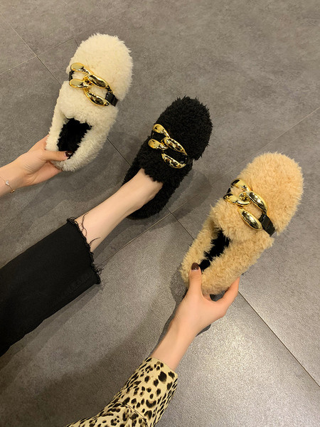 Női pehely alkalmi cipő fém elemmel