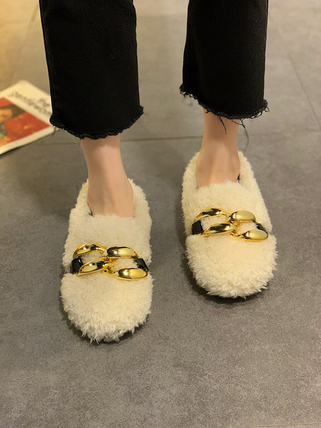 Női pehely alkalmi cipő fém elemmel