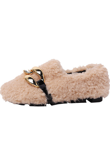 Női pehely alkalmi cipő fém elemmel