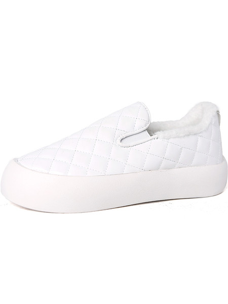 Bőr női alkalmi cipő lapos talppal