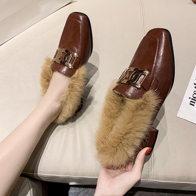 Ležerne ženske kožne cipele s perom