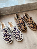 Pantofi casual de dama cu captuseala moale si model leopard