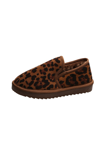 Pantofi casual de dama cu captuseala moale si model leopard