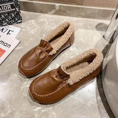 Öko bőrből készült őszi női cipő puha béléssel