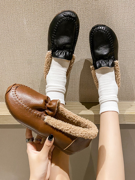 Öko bőrből készült őszi női cipő puha béléssel