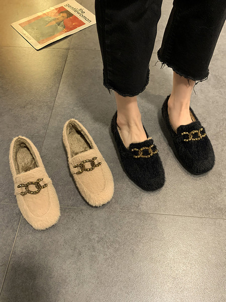 Női pehely alkalmi cipő fém elemmel