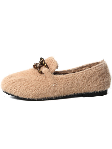 Női pehely alkalmi cipő fém elemmel