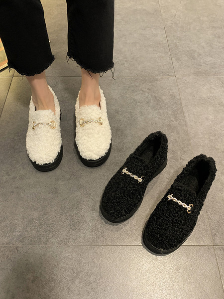 Ženske casual cipele s ravnim potplatom i metalnim elementom