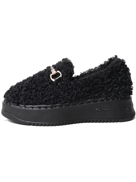 Ženske casual cipele s ravnim potplatom i metalnim elementom