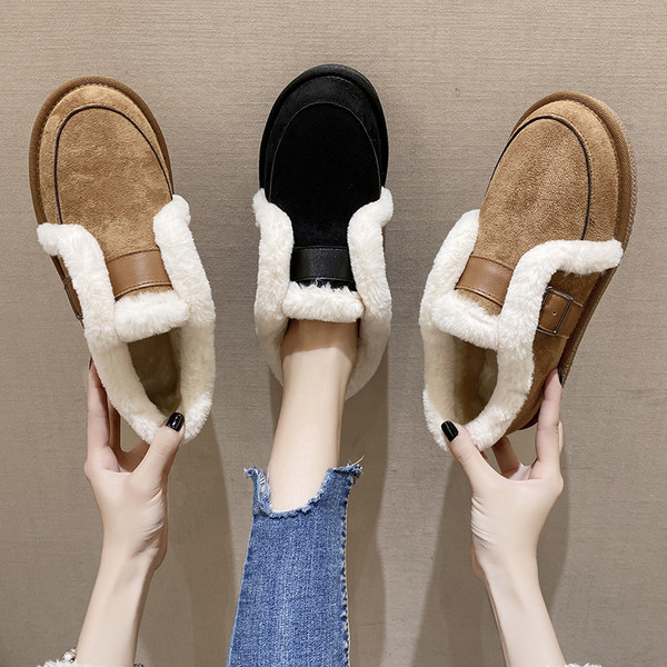 Öko velúrból készült modern női cipő pehellyel