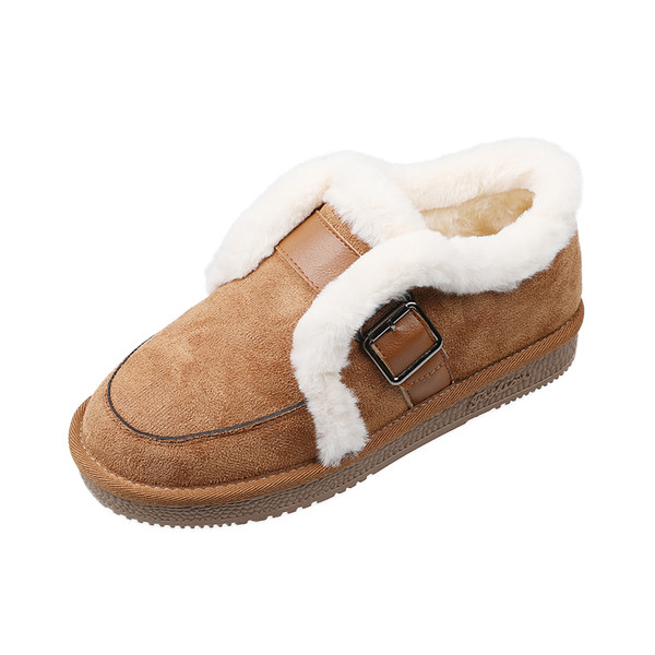 Öko velúrból készült modern női cipő pehellyel