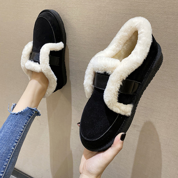 Öko velúrból készült modern női cipő pehellyel