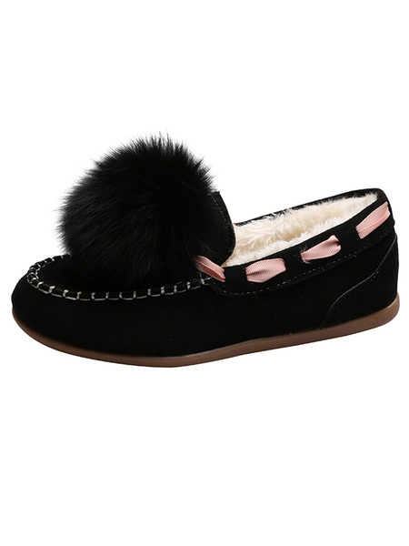 Modern női cipő lapos talppal és pehellyel