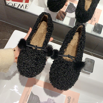 Női alkalmi cipő pehely és lapos talppal