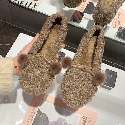 Női alkalmi cipő pehely és lapos talppal