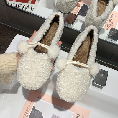 Női alkalmi cipő pehely és lapos talppal