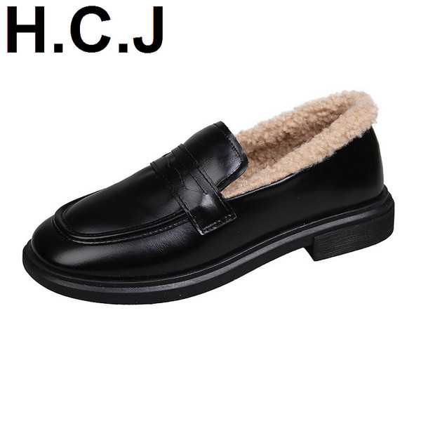 Ženske kožne cipele s toplom postavom u smeđoj i crnoj boji