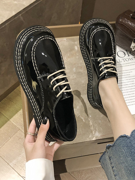 Novi model casual ženskih cipela od umjetne kože sa vezicama