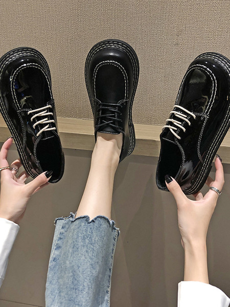 Novi model casual ženskih cipela od umjetne kože sa vezicama