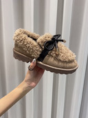 Ženske casual cipele od eko brušene kože s perom i ravnim potplatom