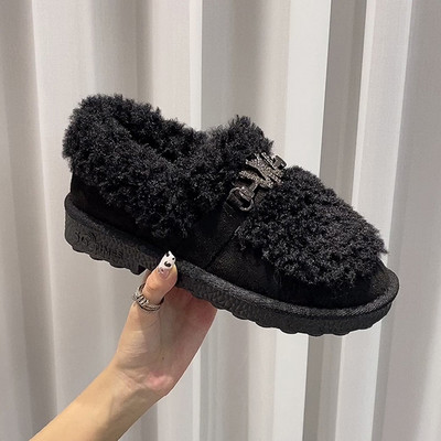 Ženske casual cipele od eko brušene kože s perom i ravnim potplatom