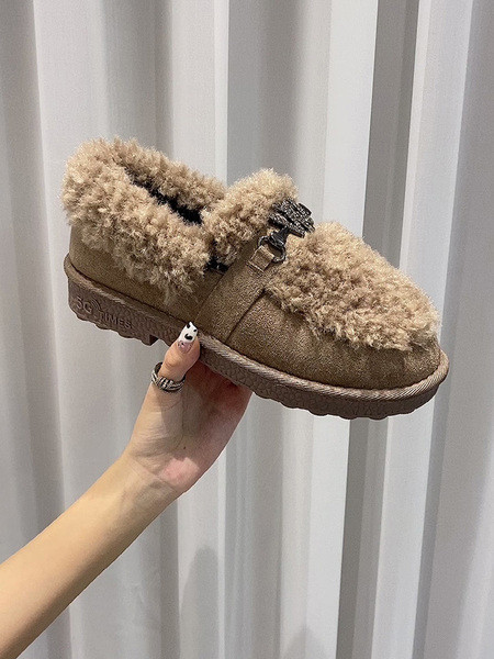 Ženske casual cipele od eko brušene kože s perom i ravnim potplatom