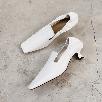 Női alkalmi cipő eko bőrből, alacsony sarkú