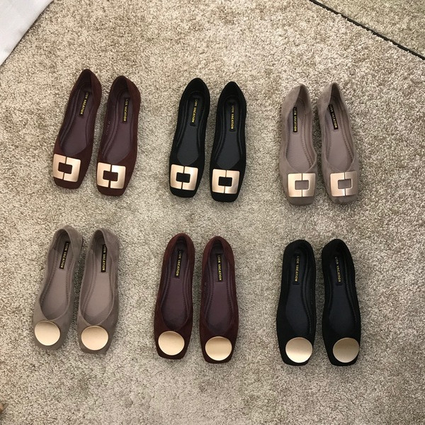 Alkalmi női cipők lapos talppal - két modell