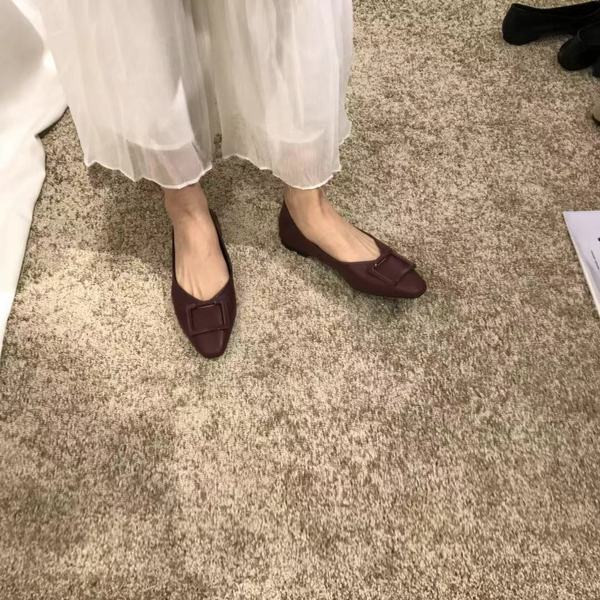 Női alkalmi cipő eko bőrből - lapos talppal