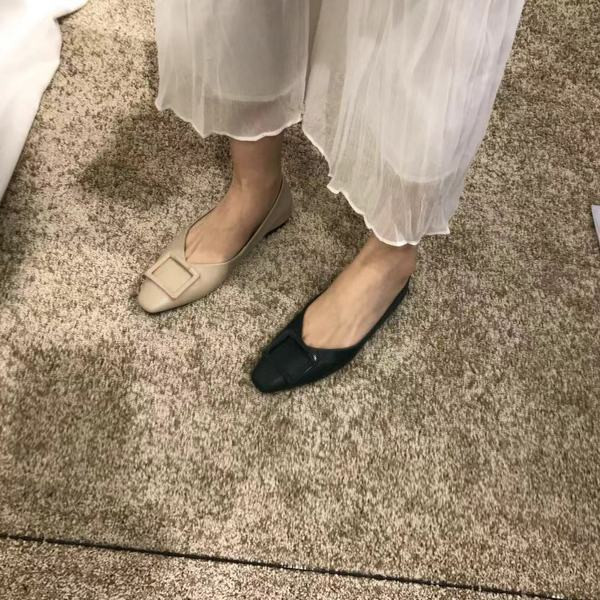 Női alkalmi cipő eko bőrből - lapos talppal