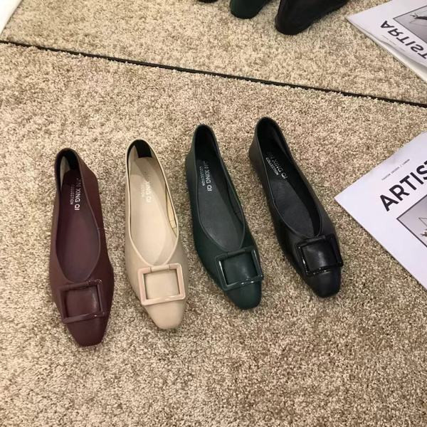 Női alkalmi cipő eko bőrből - lapos talppal