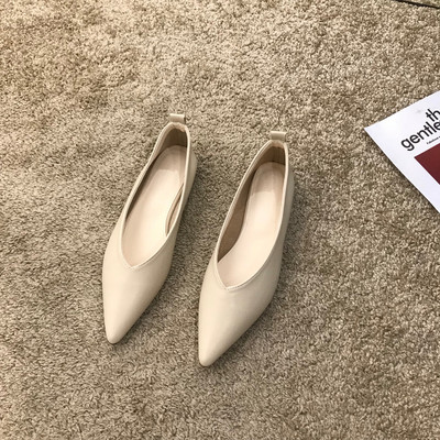 Egyszínű női alkalmi cipő lapos talppal