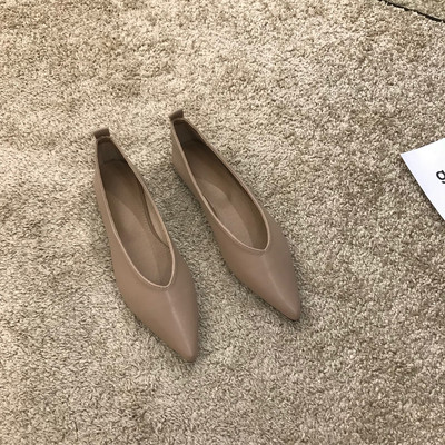 Egyszínű női alkalmi cipő lapos talppal