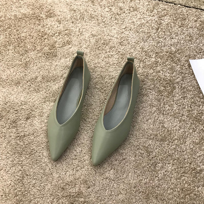 Egyszínű női alkalmi cipő lapos talppal