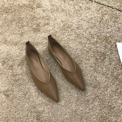 Egyszínű női alkalmi cipő lapos talppal