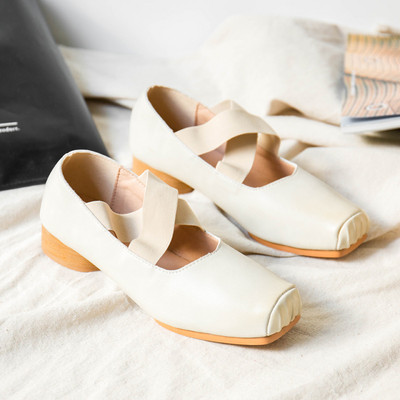 Női alkalmi cipő eko bőrből, keresztpánttal