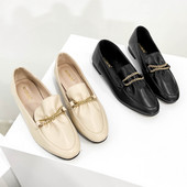 Új modell női alkalmi cipők lapos talppal és fém lánccal