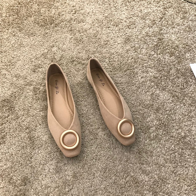 Női alkalmi cipő öko velúrból, fém elemmel