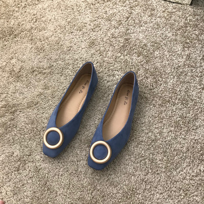 Női alkalmi cipő öko velúrból, fém elemmel