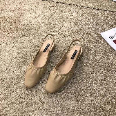 Eko bőrből készült alkalmi női cipő - lapos talp