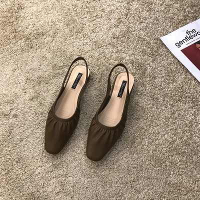 Eko bőrből készült alkalmi női cipő - lapos talp