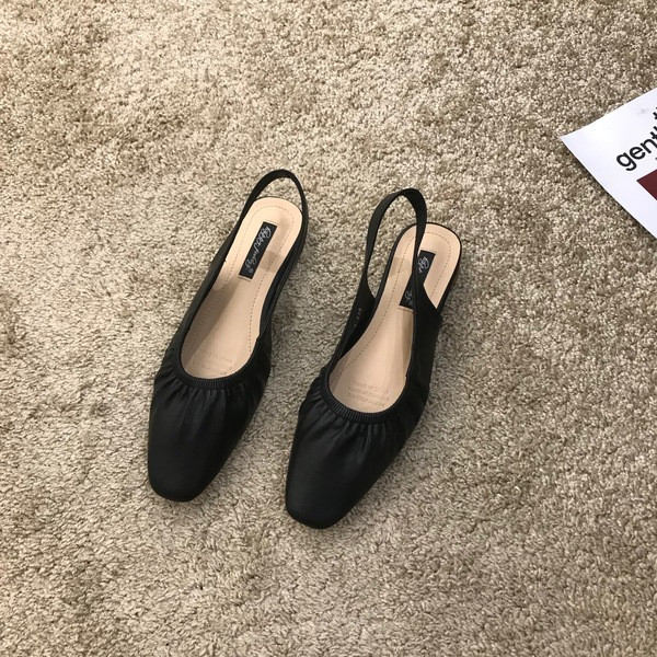 Eko bőrből készült alkalmi női cipő - lapos talp