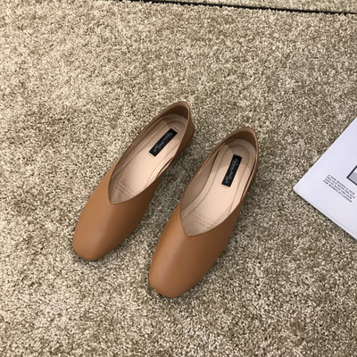 Γυναικεία casual παπούτσια από οικολογικό δέρμα - με επίπεδη σόλα