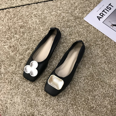 Női alkalmi cipő új modellje műbőr retro stílusban