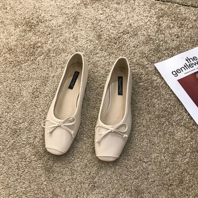 Női alkalmi cipő szalaggal - öko bőr