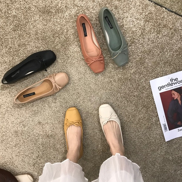 Női alkalmi cipő szalaggal - öko bőr