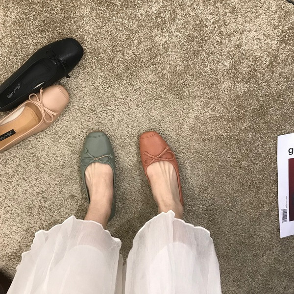 Női alkalmi cipő szalaggal - öko bőr